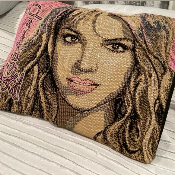 Vintage & New - Britney Spears Woven Pillow Case - Rare - Collectible - Unique - Picture 3 of 11